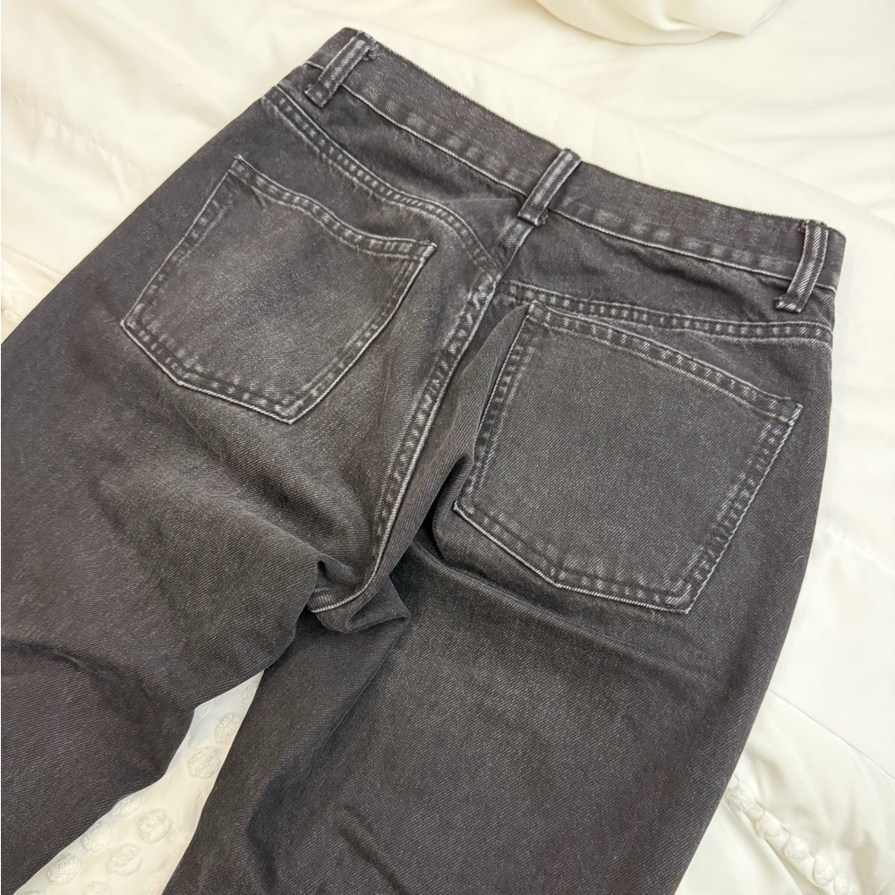 ZARA TRF Mom Fit Comfort Jeans Washed Black US 6 - Picture 5 of 10